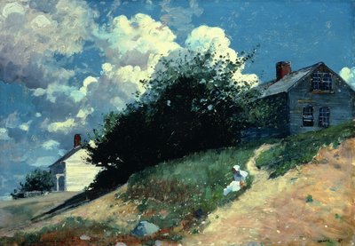 Tepedeki Evler, 1879 by Winslow Homer