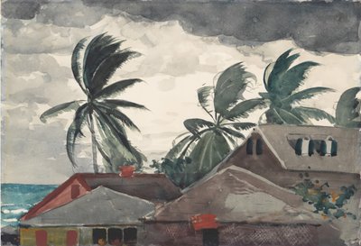 Kasırga, Bahamalar, 1898. by Winslow Homer
