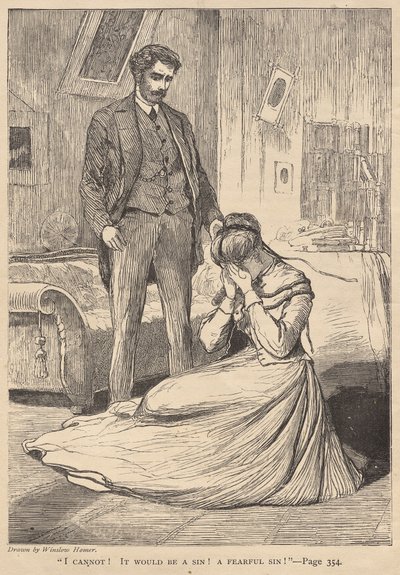 "Yapamam!  Bu bir günah olur!  Korkunç Bir Günah!" by Winslow Homer