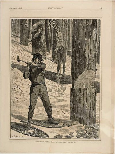 Kışın Kerestecilik by Winslow Homer