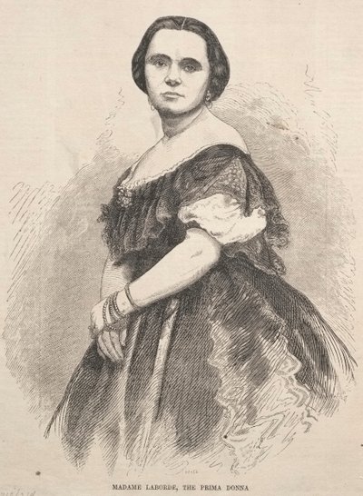 Madam Laborde, Prima Donna, 1859. by Winslow Homer
