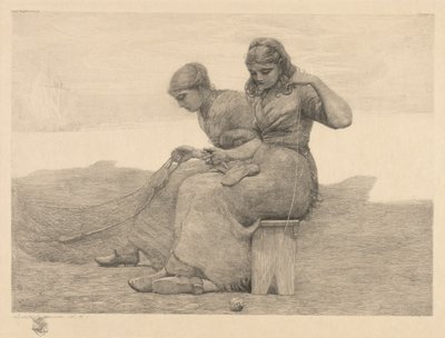 Gözyaşlarını Onarmak, 1888. by Winslow Homer