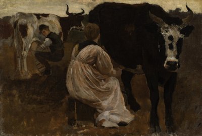 Süt sağma by Winslow Homer