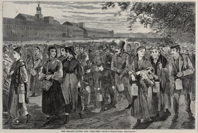 New England Fabrika Yaşamı - "Bell-Time" by Winslow Homer