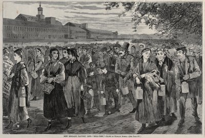 New England Fabrika Ömrü - Çan Zamanı, 1868. by Winslow Homer