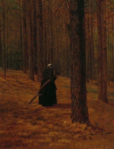 Fırça toplayan Yaşlı Kadın, 1865 by Winslow Homer