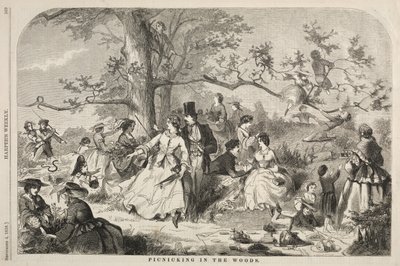 Ormanda Piknik, 1858. by Winslow Homer