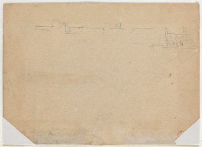 Çatı Hattı [verso] by Winslow Homer
