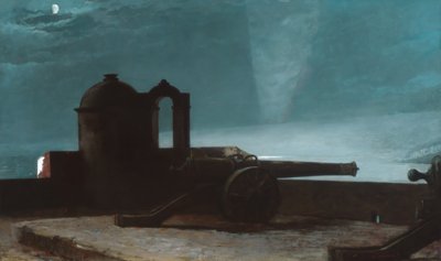 Liman Girişinde Projektör, Santiago de Cuba, 1901. by Winslow Homer