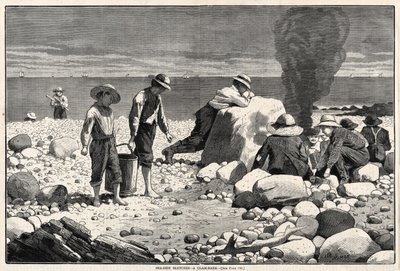 Sahil Eskizleri - Bir Deniz Tarağı Fırını, 1873. by Winslow Homer