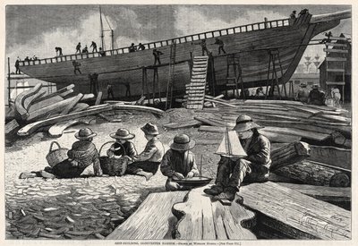 Gemi Yapımı, Gloucester Limanı by Winslow Homer