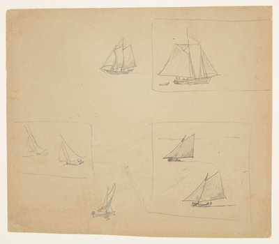 Yelkenli El Sanatları Eskizleri by Winslow Homer