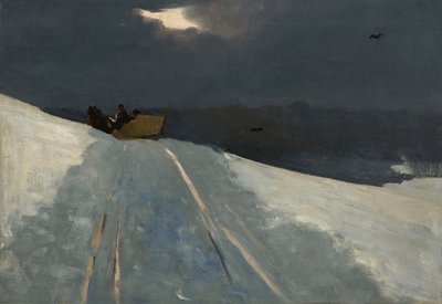 Kızak Gezintisi, c.1890-95 by Winslow Homer