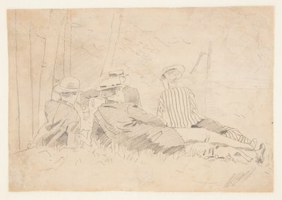 "Balıkçılık Partisi" için Çalışma by Winslow Homer