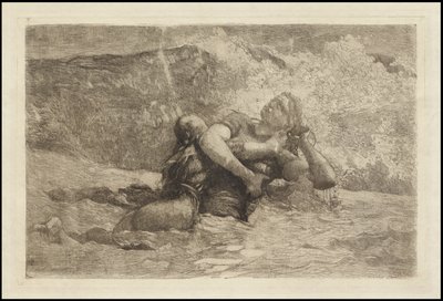 Undertow için Çalışma, c.1886 by Winslow Homer