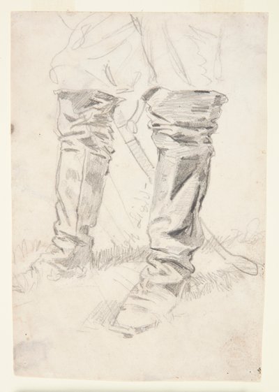 Süvari Subay Çizmeleri Çalışması by Winslow Homer