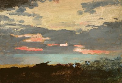 Günbatımı, Saco Körfezi by Winslow Homer