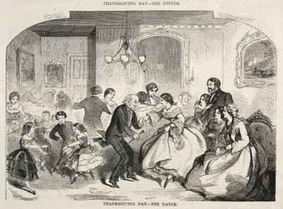 Şükran Günü - Dans, 1858. by Winslow Homer