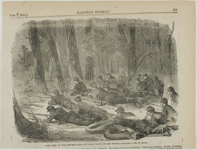 Potomac Ordusu-Ormandaki Dış Karakolumuz by Winslow Homer