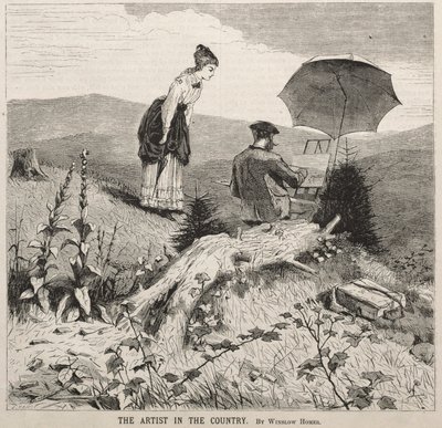 Ülkedeki Sanatçı, 1869. by Winslow Homer