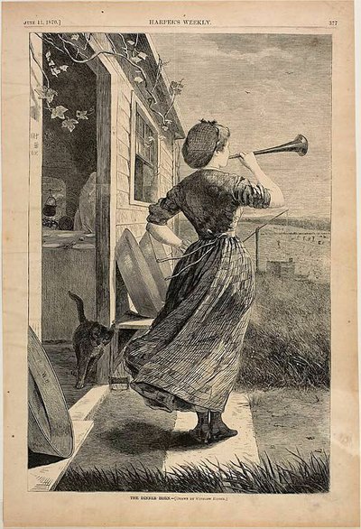 Akşam Yemeği Borusu by Winslow Homer