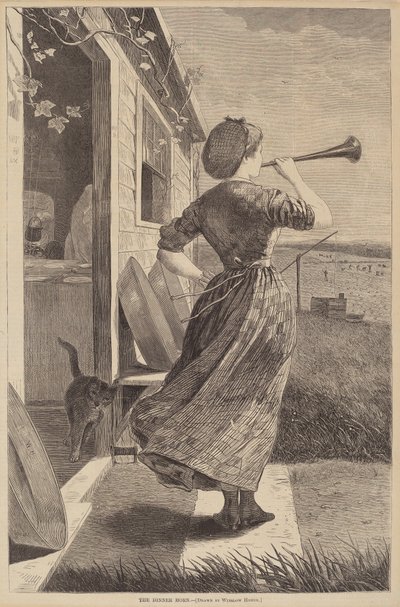 Akşam Yemeği Boynuzu, 1870 yayınlandı. by Winslow Homer