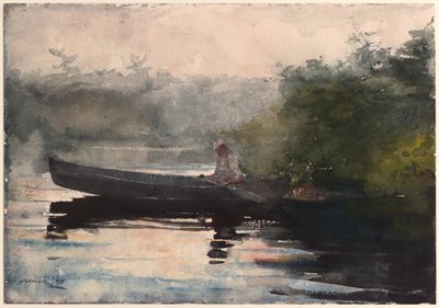 Günün Sonu, Adirondacks by Winslow Homer