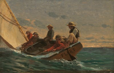 Flört by Winslow Homer
