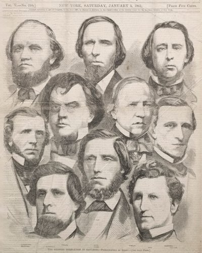Kongrede Georgia Delegasyonu, 1861. by Winslow Homer