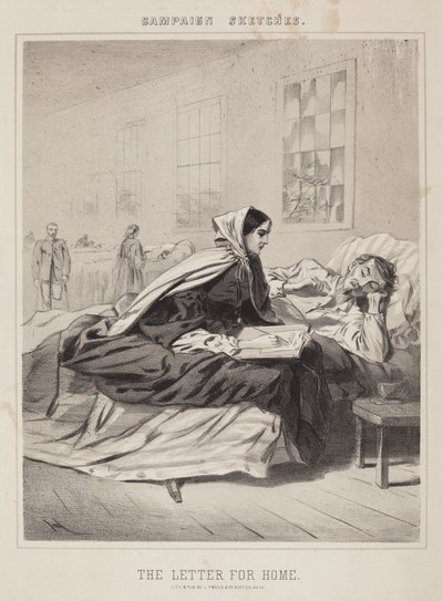 Eve Mektup (Kampanya Eskizleri) by Winslow Homer
