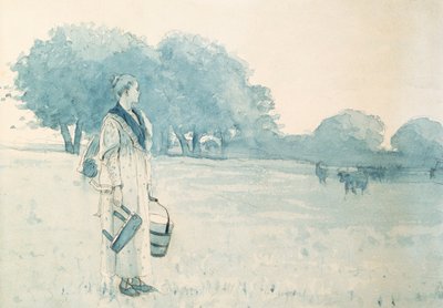 Sütçü Kız, 1875 by Winslow Homer