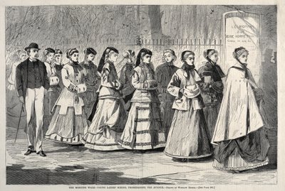 Sabah Yürüyüşü - Caddeyi Gezdiren Genç Hanımlar Okulu, 1868. by Winslow Homer
