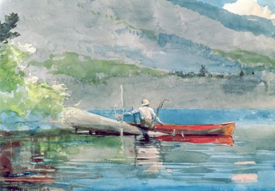 Kırmızı Kano, 1884 by Winslow Homer
