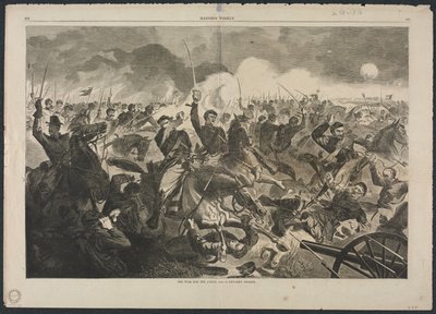 Birlik Savaşı, 1862 - Bir Süvari Hücumu, 1862. by Winslow Homer
