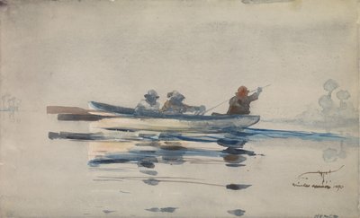 Teknede Üç Adam by Winslow Homer
