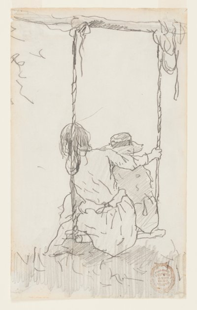 Salıncakta İki Kız by Winslow Homer
