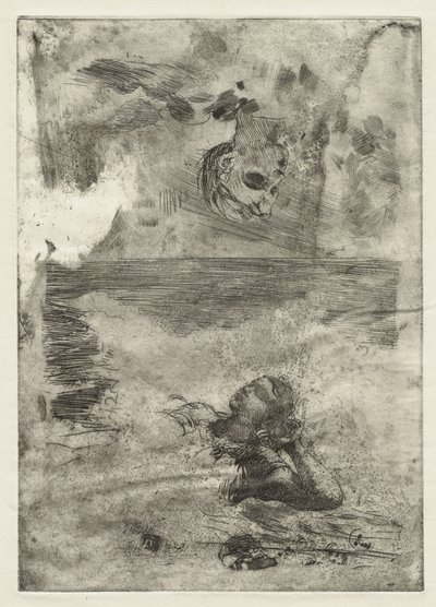 İki Kafa, "Undertow"dan sonra çalışma, c.1886, basılmış c.1967 by Winslow Homer
