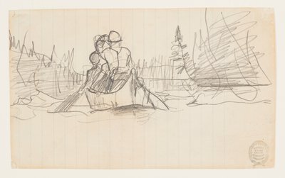 Kanoda İki Adam by Winslow Homer