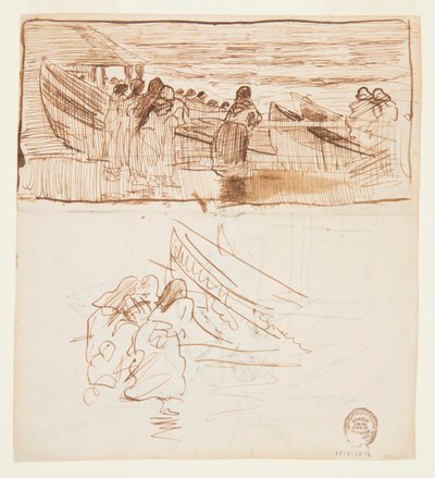 Korkulukların Arkasında Duran, Dories, Cullercoats, İngiltere