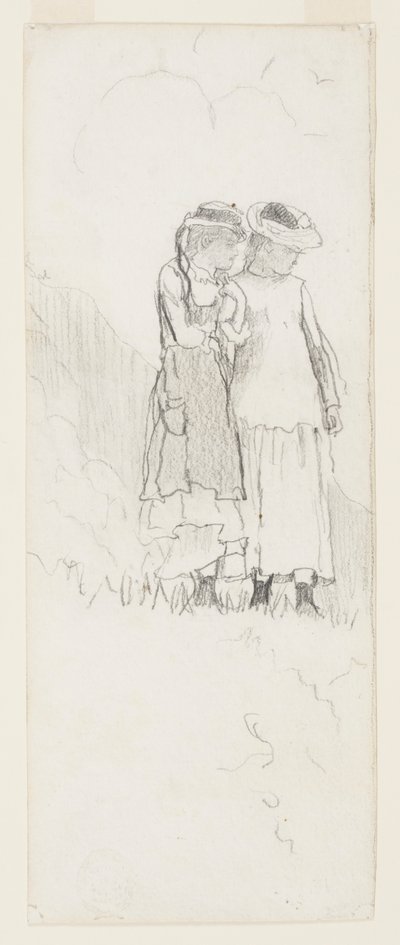 Bir Tarlada İki Genç Kız by Winslow Homer