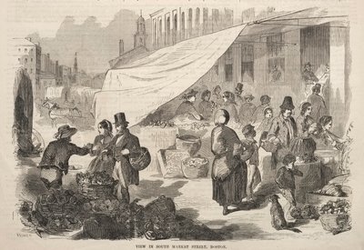 South Market Street, Boston bölgesindeki manzara by Winslow Homer