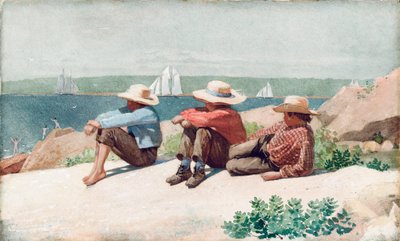 Gemileri İzlemek, Gloucester, 1875 by Winslow Homer