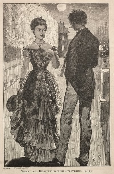 Yorgun ve Her Şeyden Memnun Değilim, 1869. by Winslow Homer