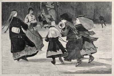 Kış - Bir Paten Sahnesi, 1868. by Winslow Homer