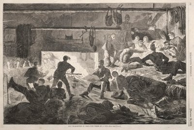 Kampta Kışlık - Bir Kulübenin İçi, 1863. by Winslow Homer