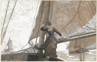 yatçı kız by Winslow Homer