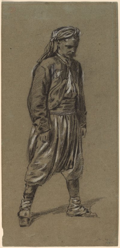 Zouave, 1864. by Winslow Homer