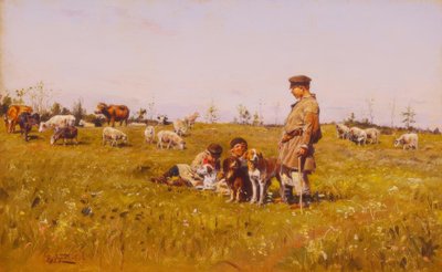 çobanlar by Wladimir Jegorowitsch Makowski