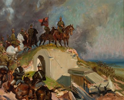 Birinci Dünya Savaşı'ndan Savaş Sahnesi by Wojciech Kossak