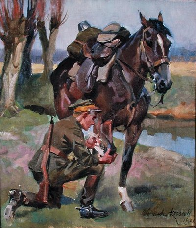 Yarayı Sarmak by Wojciech Kossak